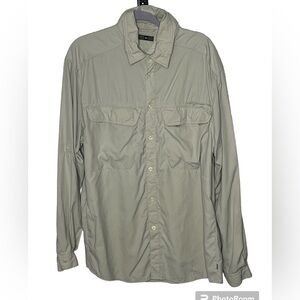 REI UPF 50t outdoor tan Shirt Sz XL